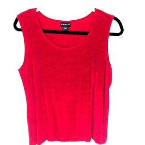 Citiknits‎ Raspberry Slinky Travel Knit Tank Top Women's M Wrinkle Resistant
